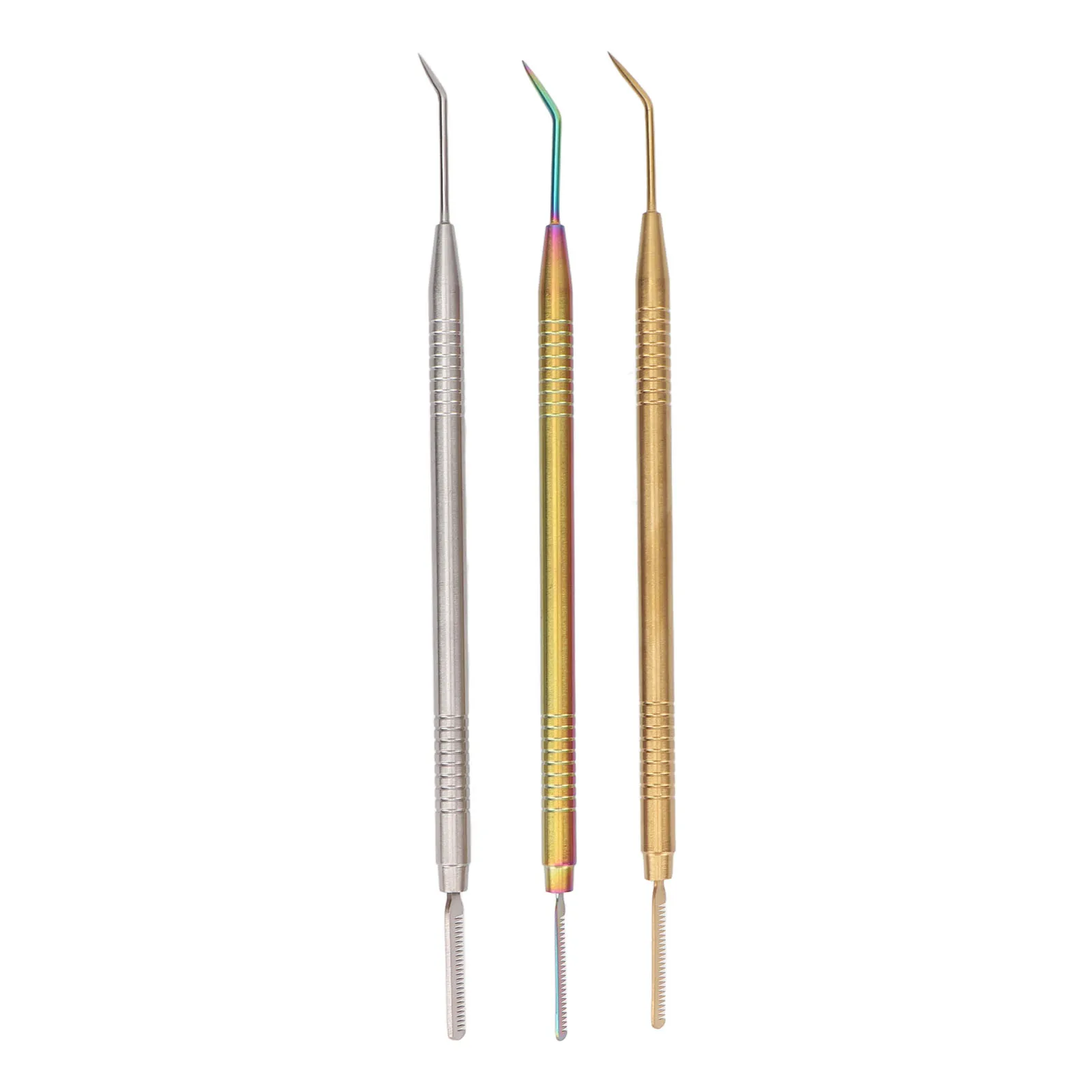 

3 PCS Lash Lift Perm Tools Professional Lash Lift Comb Perming Tinting Curling Extensions Supplies Colours Gold Silver