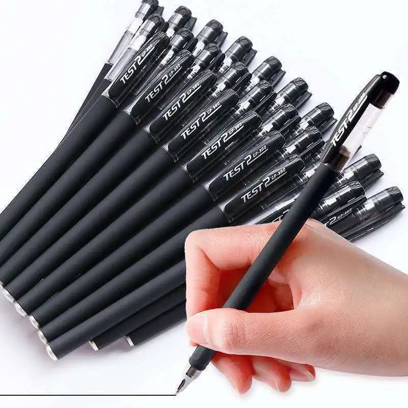 Frosted Rod gel pen 0.5 water pen signature water-based Black Pen student supplies office stationery wholesale Blue Glass pen