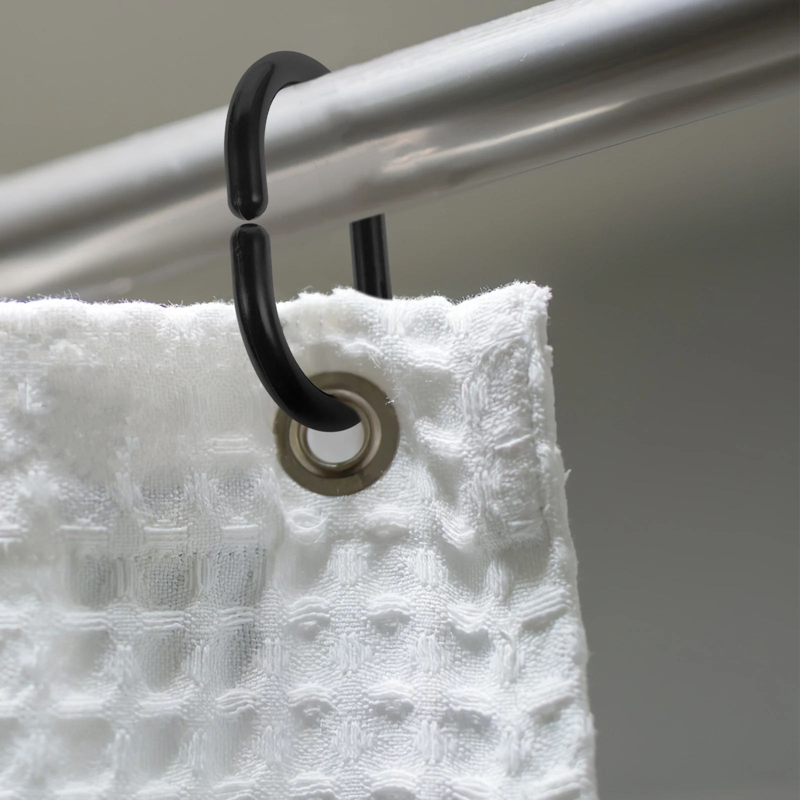 

20pcs Hooks for Shower Curtains Shower Rings Plastic Plastic Black Detachable Strong Load Easy Install Suitable Various