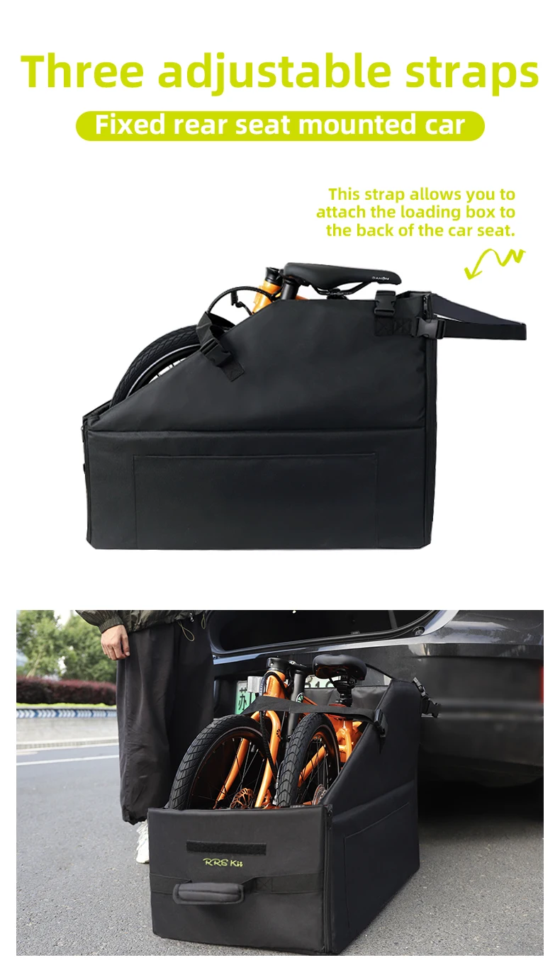 RRSKIT faltbare Fahrradladetasche für Brompton 14-16 Zoll für Dahon ruhm 18-22 Zoll Fahrrad staubdichte wasserdichte Aufbewahrungstasche – Detail 4