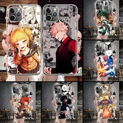 My Hero MHA Deku Soft Phone Case For iPhone 11 17 Air 17E 16E 16 Pro Max 15 + 14 Plus 13 12 Apple 7 SE 8 Fundas Coque 11 17 Air