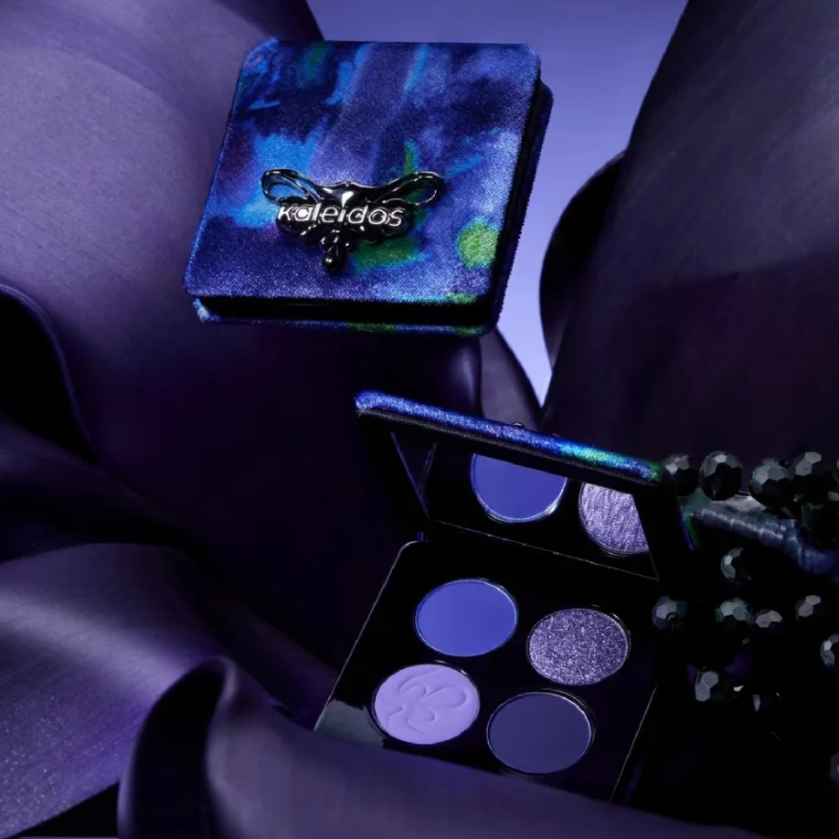 Kaleidos Makeup Glitter Eyeshadow Palette 4 Colors High Pigmented Shimmer Monochrome Eye Shadows Make Up Pallet Gift Set