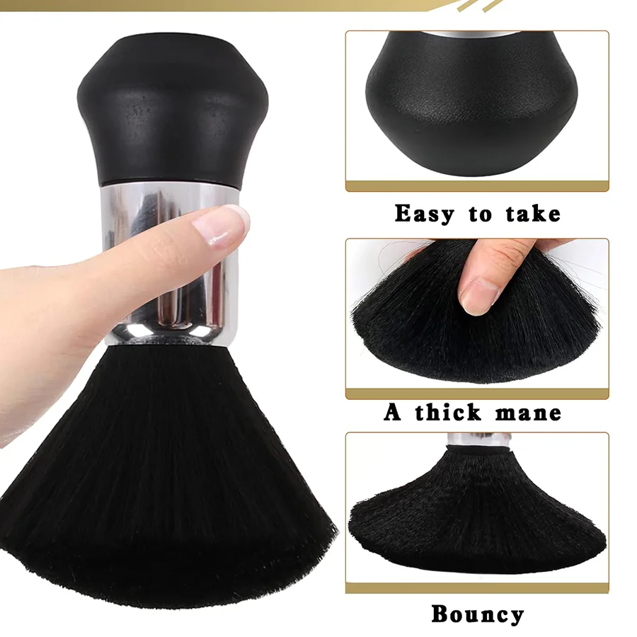 8PC Hair Cutting Barber Cape with Neck Duster Brush Barber Brush Neck Strips Hair Combs Hair Clips, Professional Barber view 6