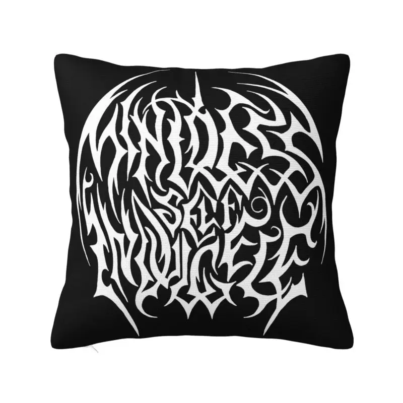 Custom Msi Hip Hop Rock Self Indulgence Skeleton Cushion Cover 40x40cm Velvet Electro Throw Pillow for Sofa Square Pillowcase