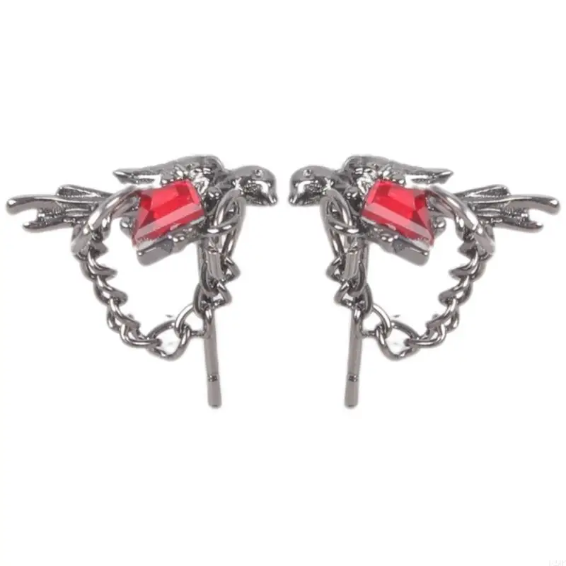 

Mysterious Crow Design Studs Earrings Stylish Alloy Crow Studs Earrings Accessory For Those Who Love Individuality