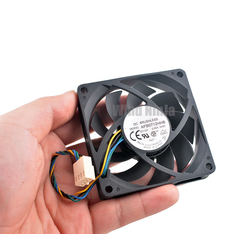 AFB0712HHB 7cm 70mm fan 70x70x15mm DC12V 0.45A 4pin Axial flow fan cooling fan for chassis CPU