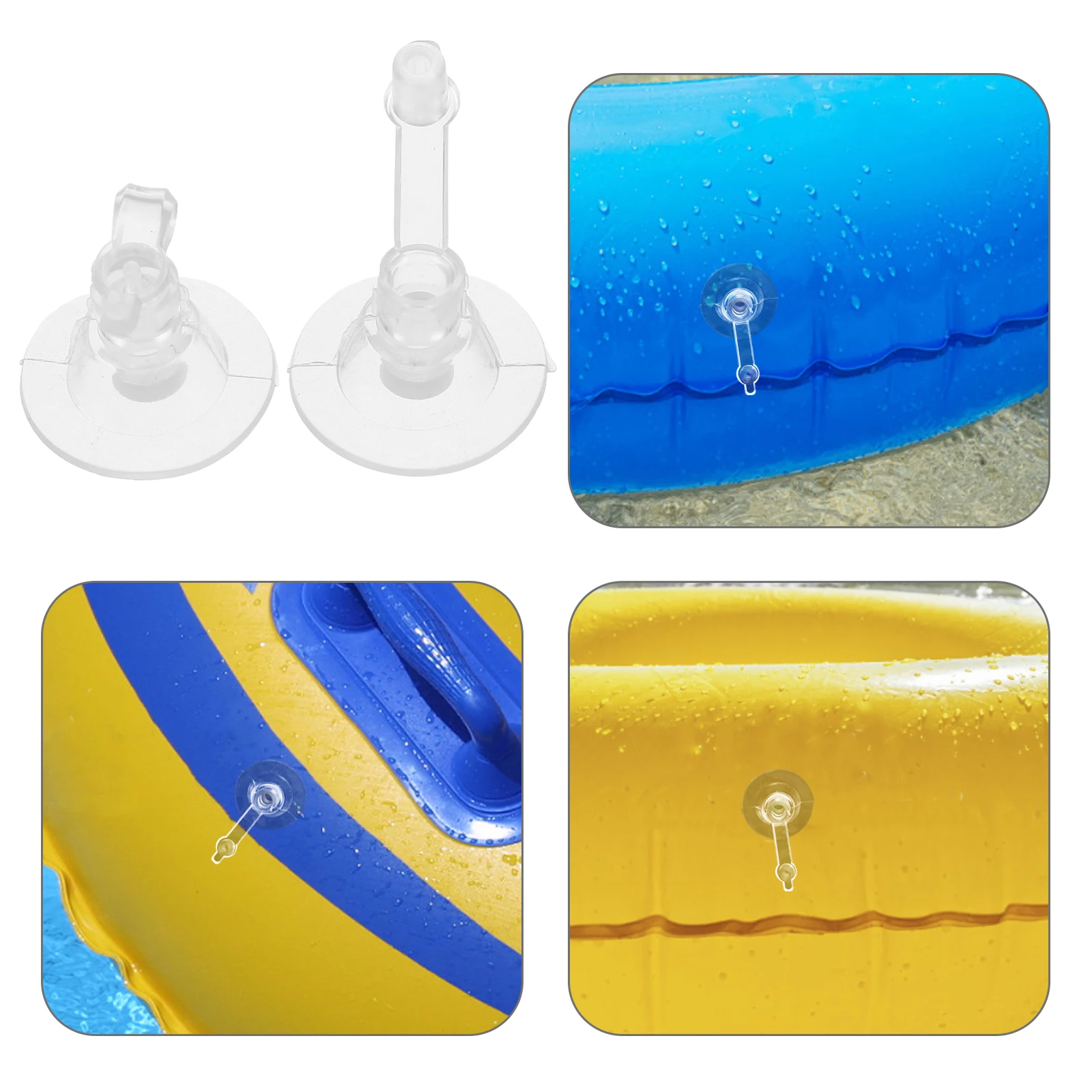 100 Pcs 풍선 노즐 액세서리 Pvc 팽창기 공기 플러그 밸브 발 소파 펌프 어댑터 클리어