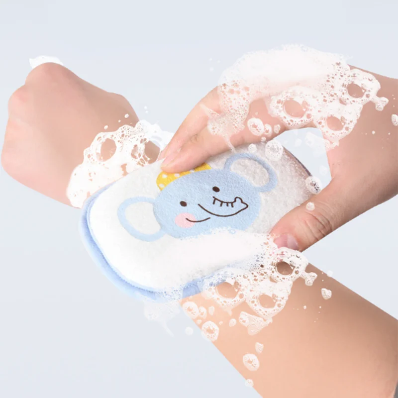Baby bath sponge, baby bath towel that does not harm the skin, children's special scrubbing towel for washing face