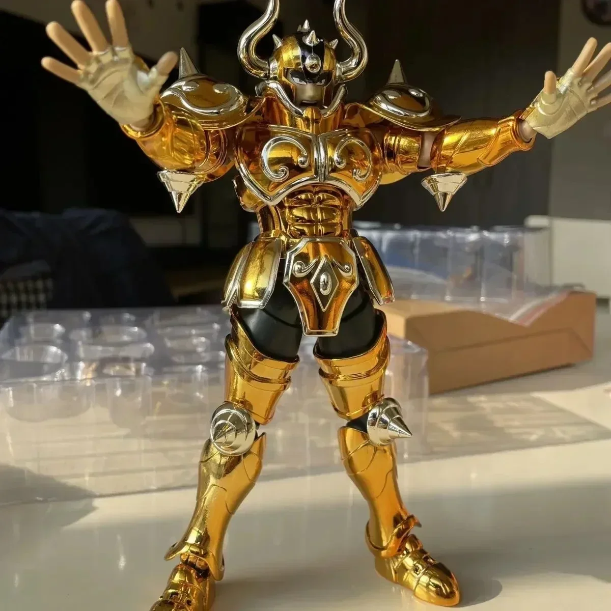 

New Saint Seiya Myth Cloth Ex Mst Taurus Anime Figure Toy Model Aldebaran Shining Star Knights Of The Zodiac Action Hobby Gifts