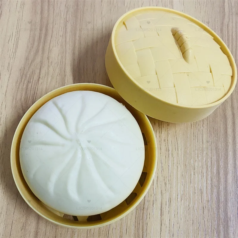 New Decompression Artifact Venting Big Steamed Stuffed Bun Simulation Cha Siu Bao Pinch Music Children\'s Decompression Toys Gift