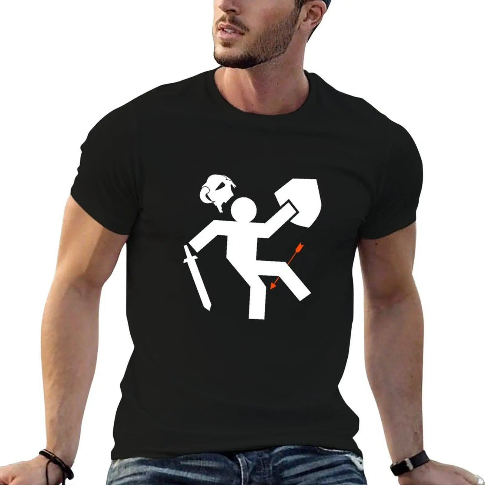 Arrow to the Knee T-Shirt valentines clothes man clothes Men's clothing