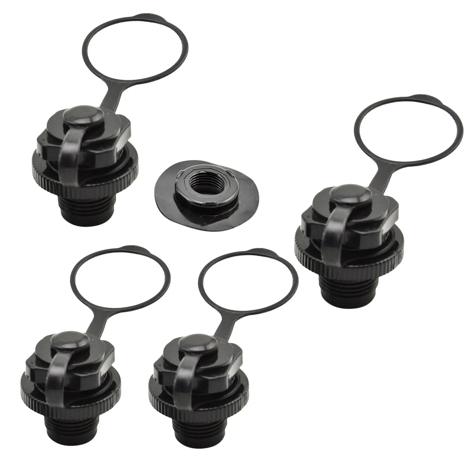 

Крышка воздушного клапана для надувной лодки Надувная резиновая шлюпка из ПВХ с резьбой 22 мм, черная