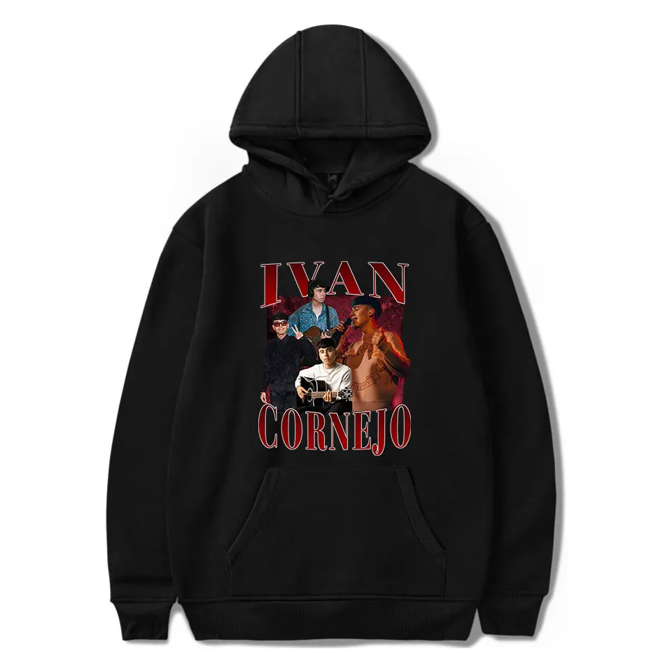 Ivan Cornejo Rapper Hoodies Sweatshirts Men Women Pullover Hooded Tops Popular Graphics Print Unisex Trendy Casual Streetwear