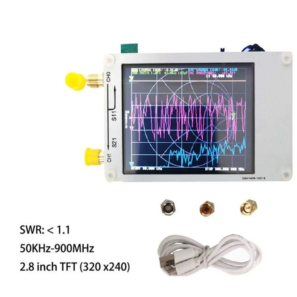 White  FOR NANOVNA  Vector Network Analyzer Portable Spectrum Analyzer 50kHz  For Test Measurement Tool Accessory