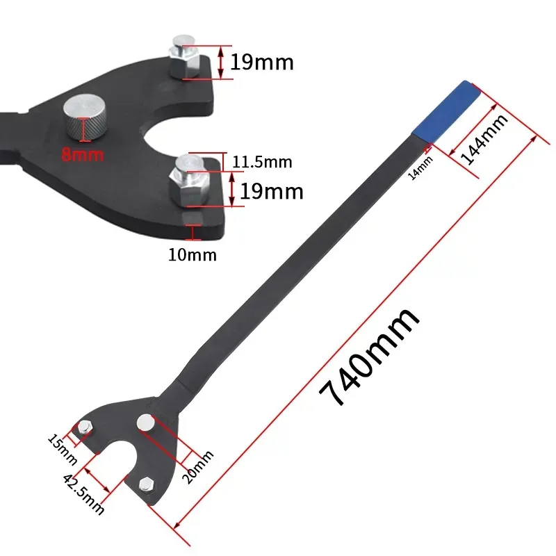 クランクシャフトプーリー固定工具に適しています