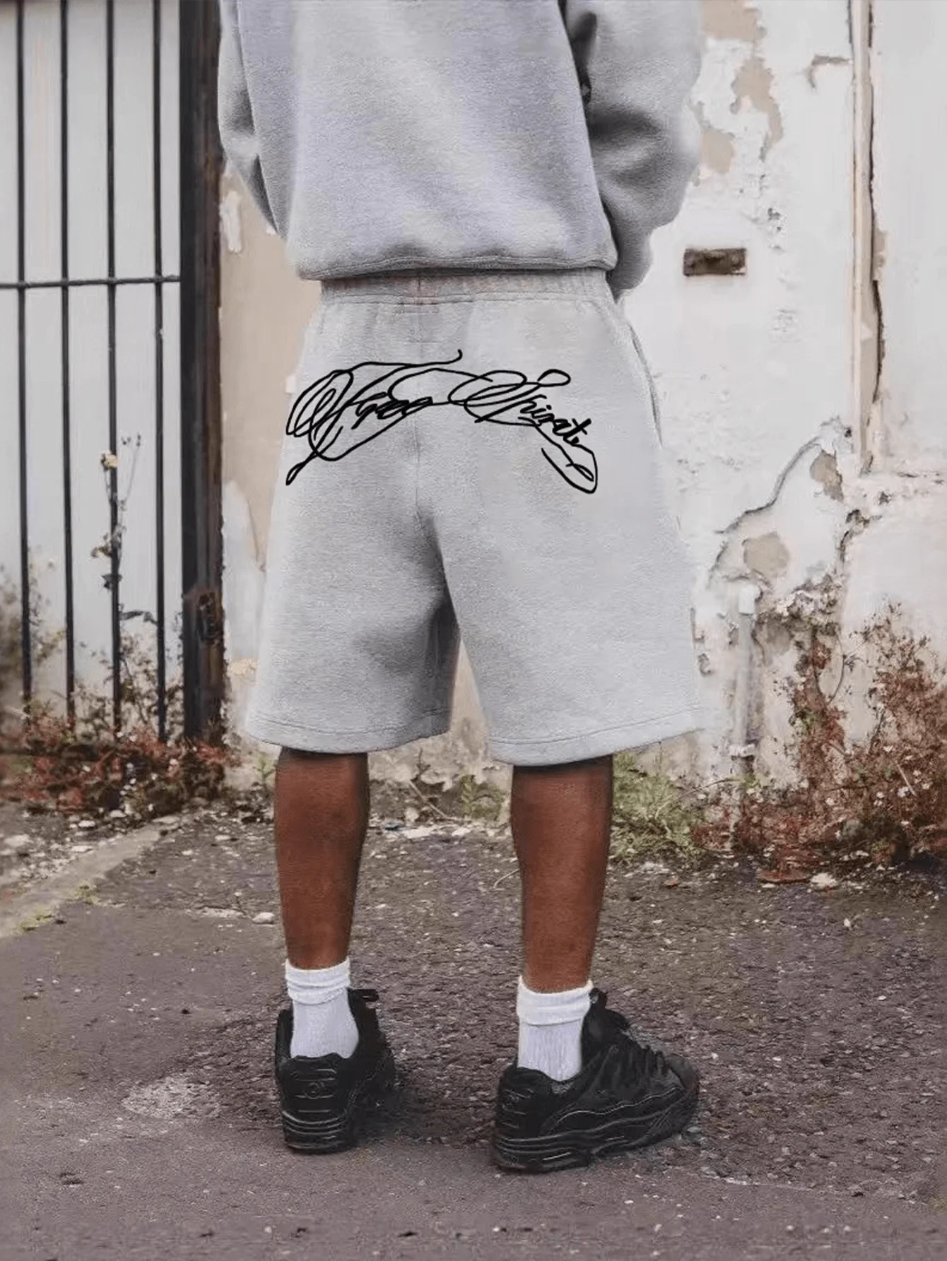 Summer New Y2K Retro Head Hip Hop Spring/Summer Autumn Pants Trendy Loose Casual Shorts for Men and Women