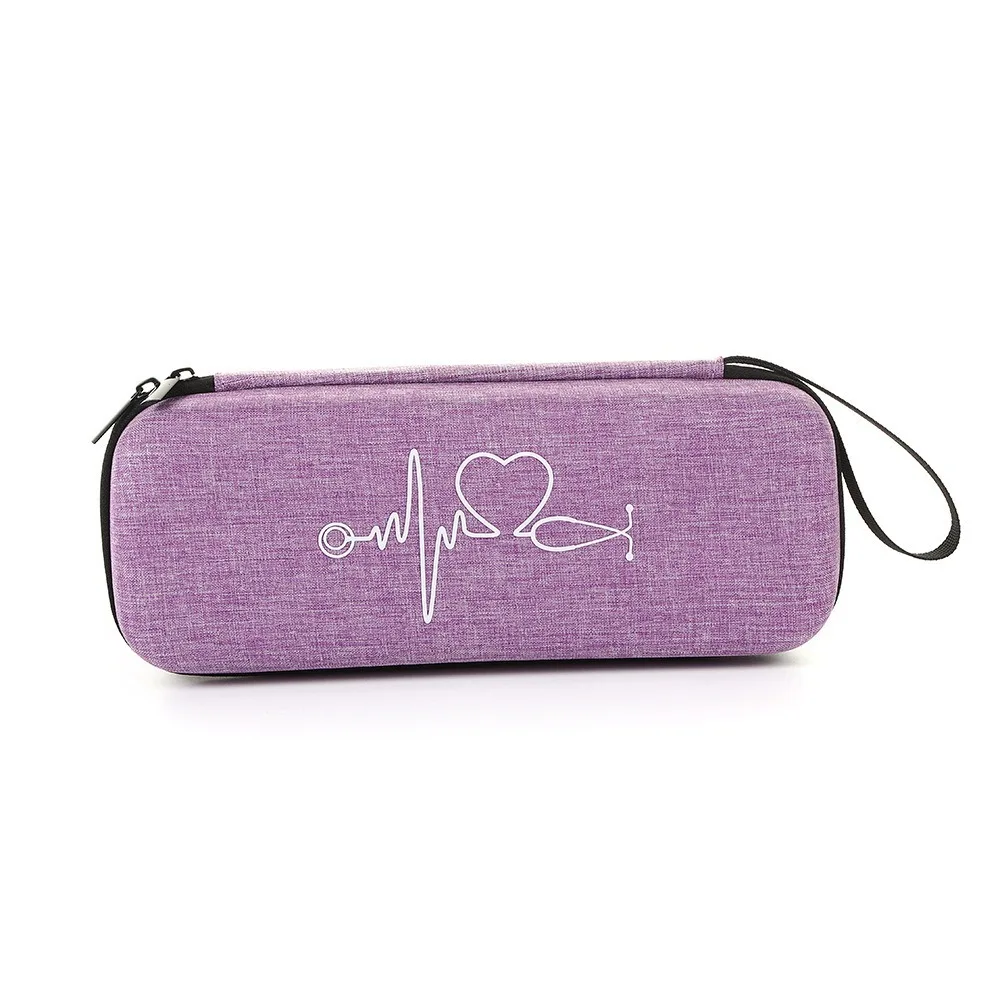Portable EVA Stethoscope Storage Bag Shockproof Hard Shell Portable Storage Box Zipper Empty Emergency Bag Travel