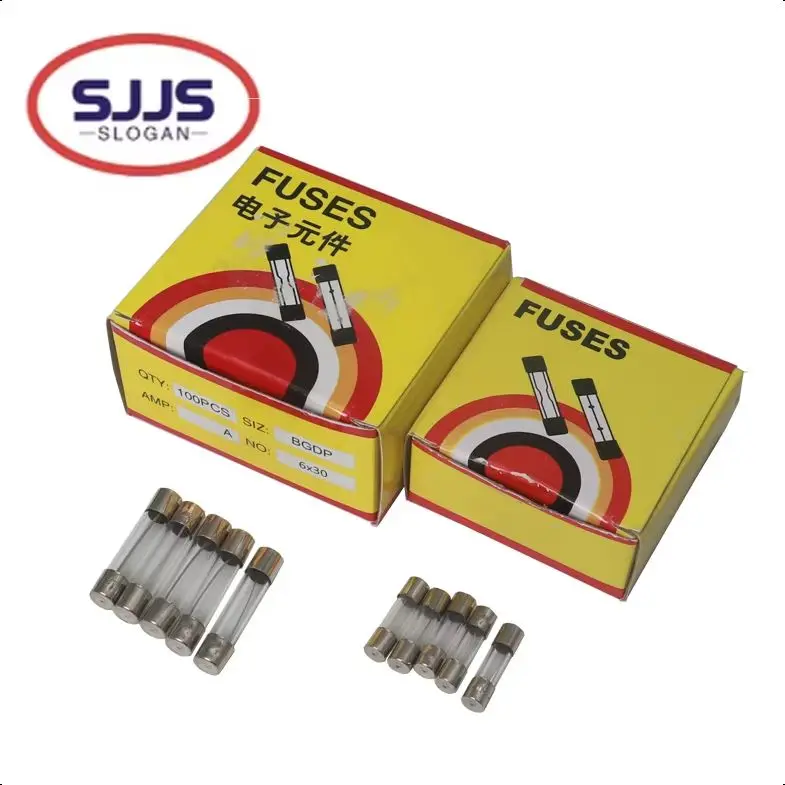 【20PCS】5x20mm 6x30mm Glass Fuse 0.1A 0.2A 0.5A 1A 2A 3A 3.15A 4A 5A 6A 7A 8A 10A 12A 15A 20A 30A Fast Quick Blow