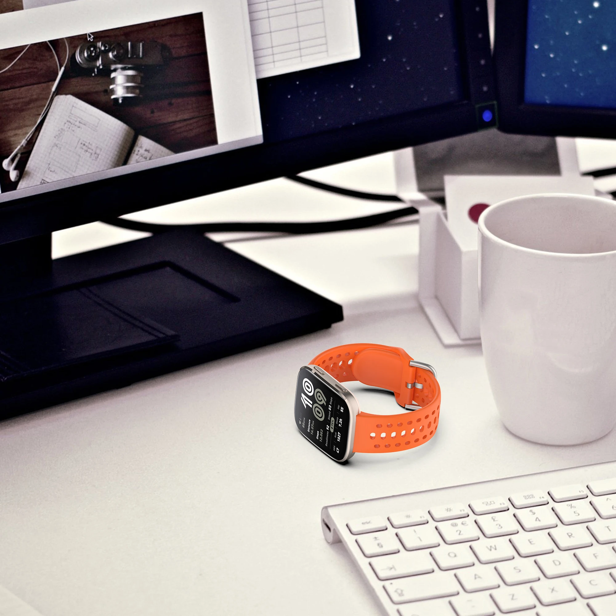 Originales Silikonarmband für Amazfit Bip 6, Zubehör, Sportarmband, atmungsaktiv, weich, Armband, Correa, Pulseras für Amazfit Bip6. – Detail 14