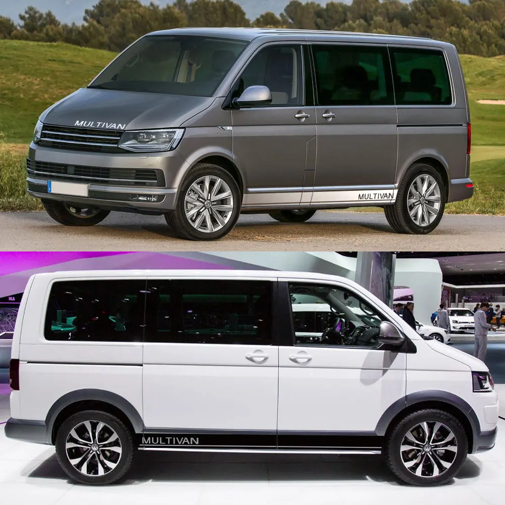 4pcs Car Hood Side Rear Door Line Stickers For Vw Multivan T4 T5 T6 Transporter Accessories Van Vinyl Decals