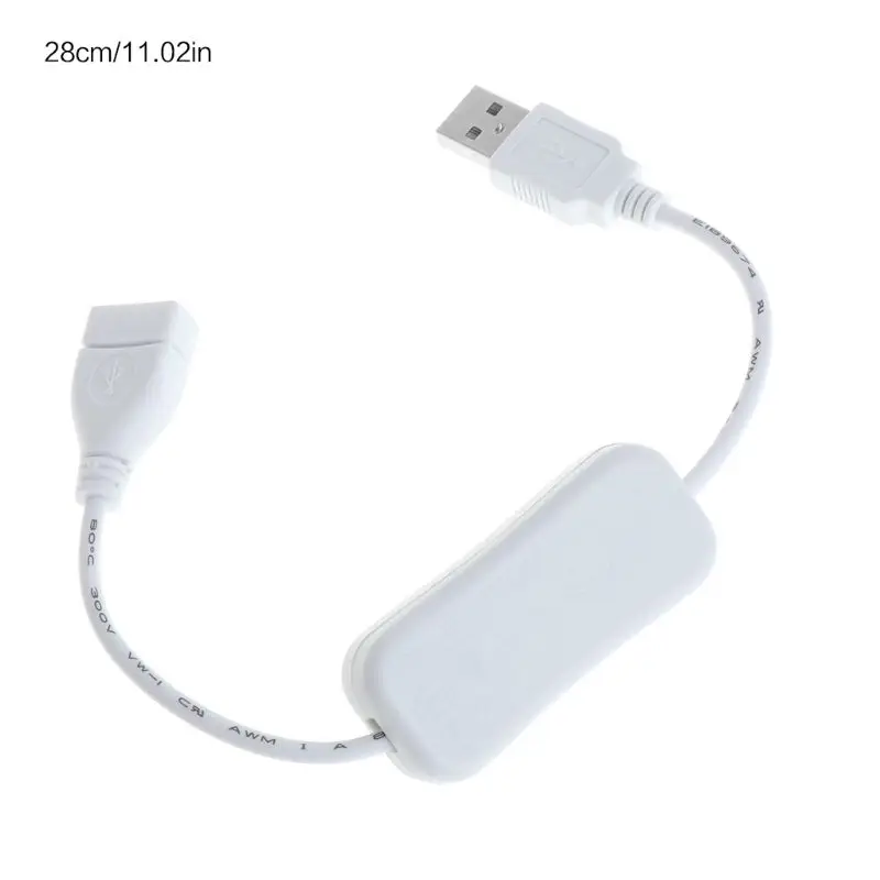 Kabel USB Nowy 28cm USB 2.0 A męski na żeński przedłużacz biały kabel Wit