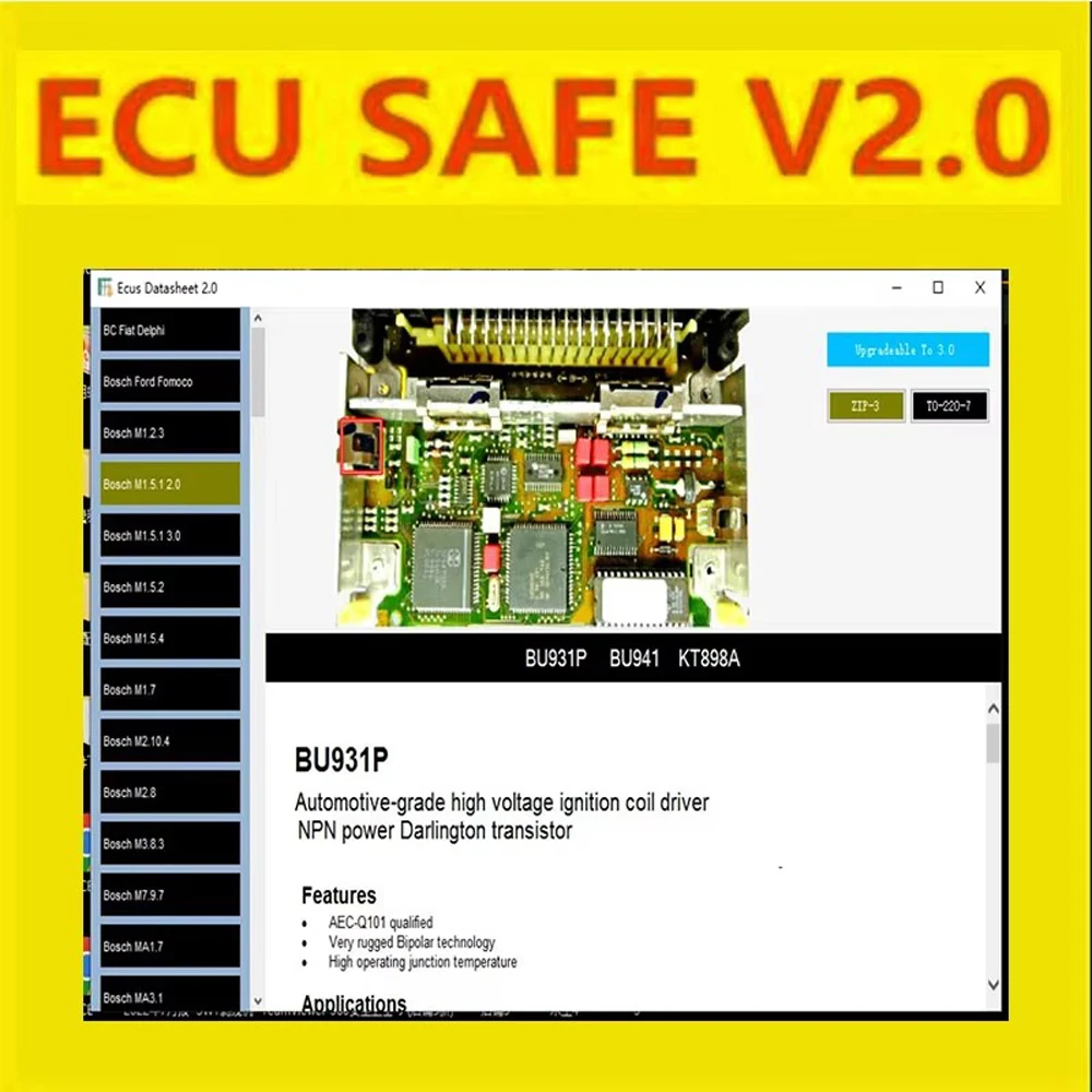 2024 HOT sell ECUSafe 2.0 ECU ECM 2.0 + ImmoKiller v1.1 Software Immo Off Software v1.1 + CarTool Chip Tool Software 3.6 install