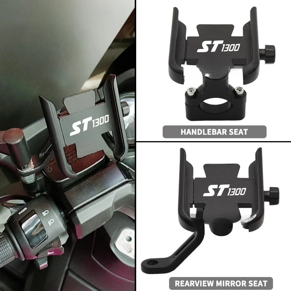 

For Honda ST 1300 ST1300 Motorcycle Accessories Handlebar Rearview Mirror Mobile Phone Holder GPS Stand Bracket