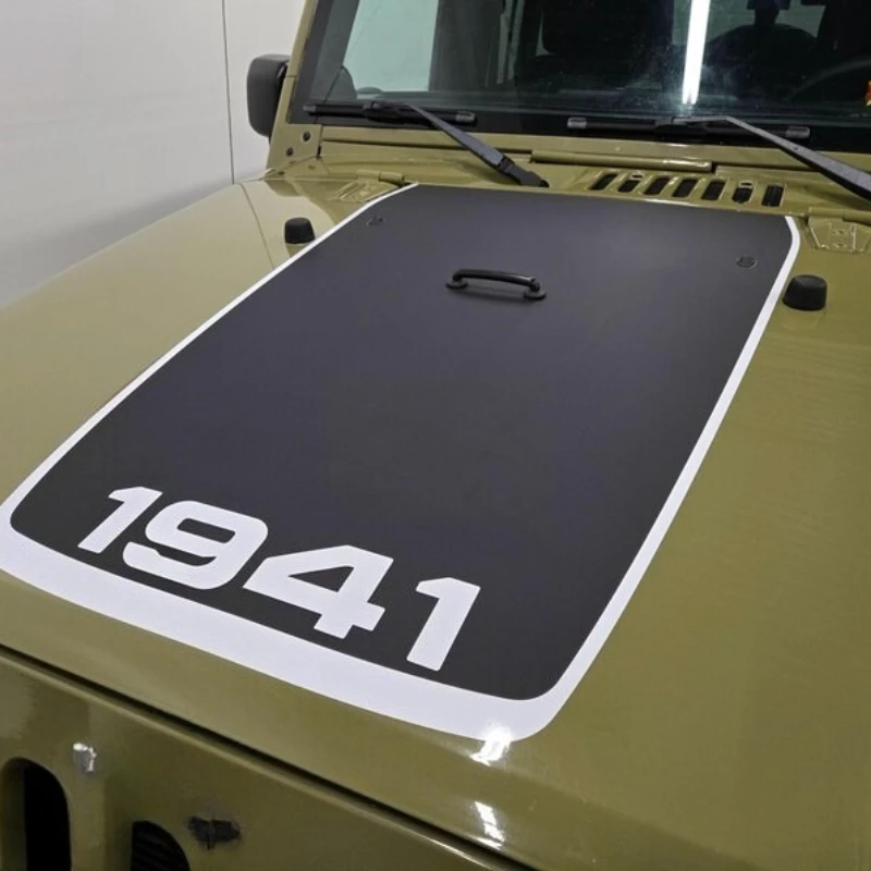 

Car Stickers FOR Jeep JK Wrangler Hood Stripes V2 2007-2018 appearance Custom sporty fashionable professional Vinyl decal
