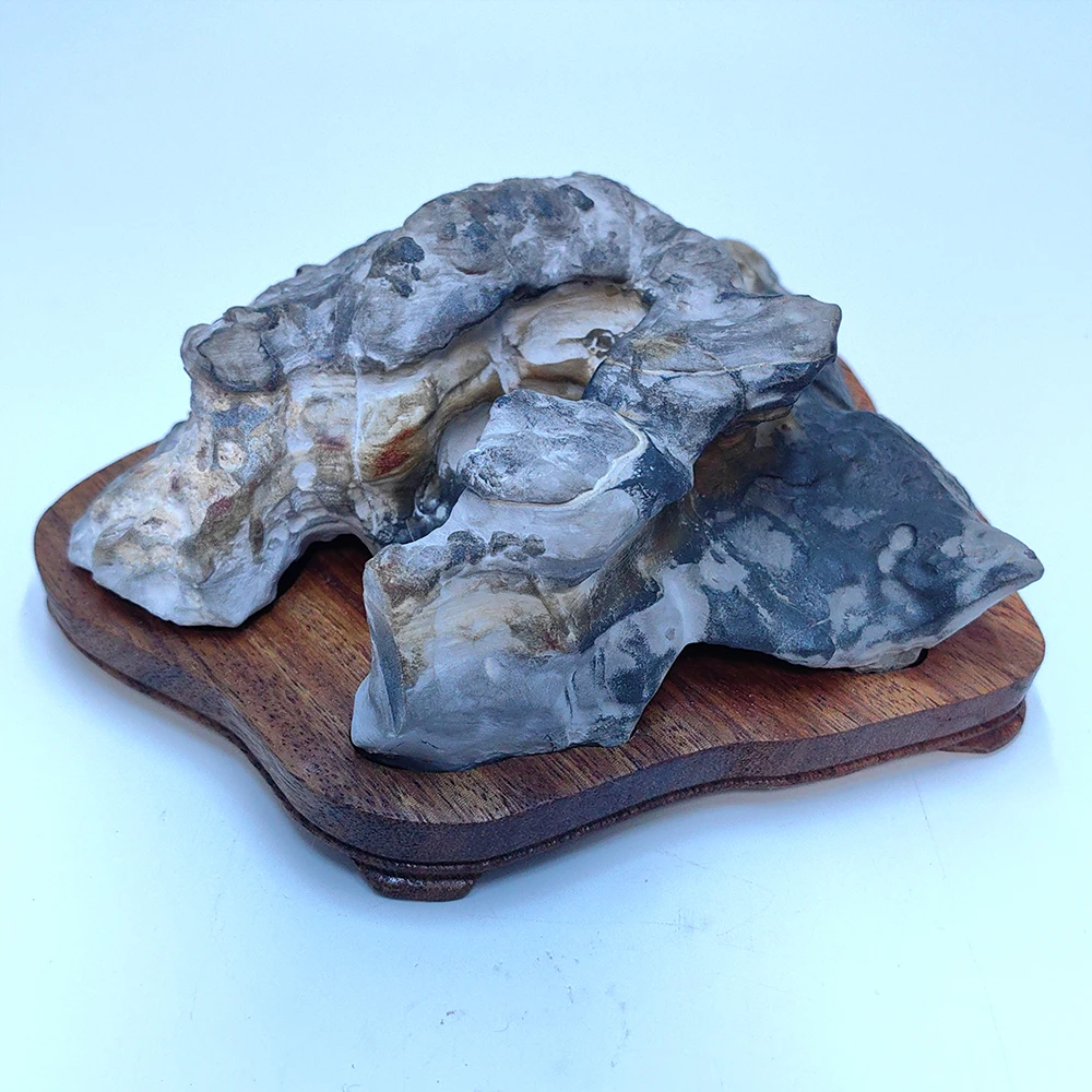 Natural Stone Home Decorations Suiseki Rock Black Mountains Office Decoration Minerals Piedras Decorativas Rough Stone Men Gift