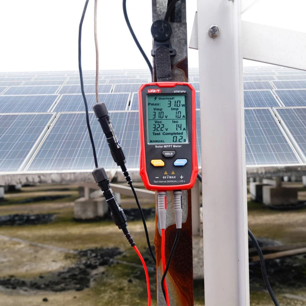 UNI-T UT673PV inseguitore solare fotovoltaico Tester di massima potenza pannelli fotovoltaici Tracker Pmax Vmp Lmp Voc Lsc Multi Tester