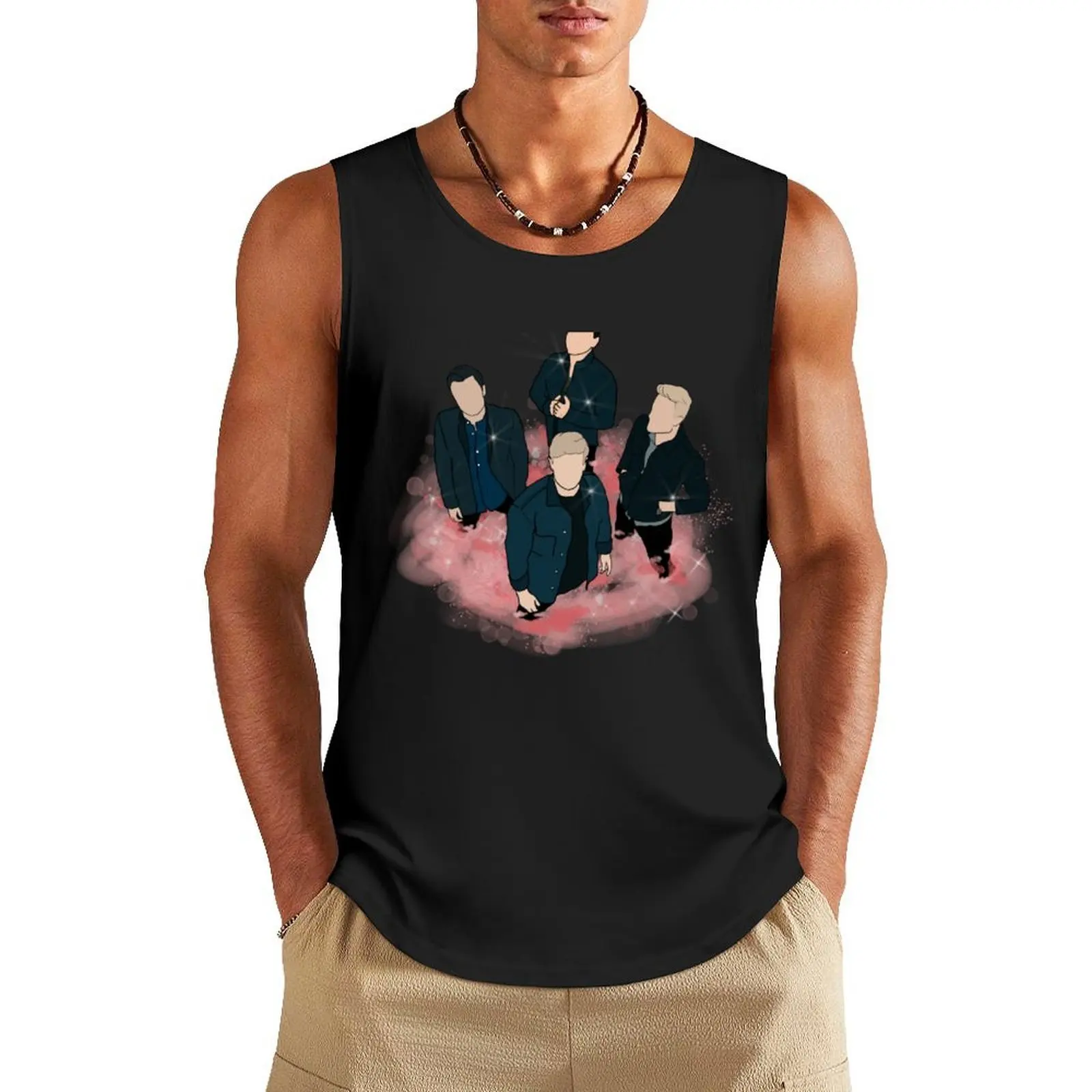 

Westlife Tank Top Japanese t-shirt Men's vest Short sleeve Men gym sportswear