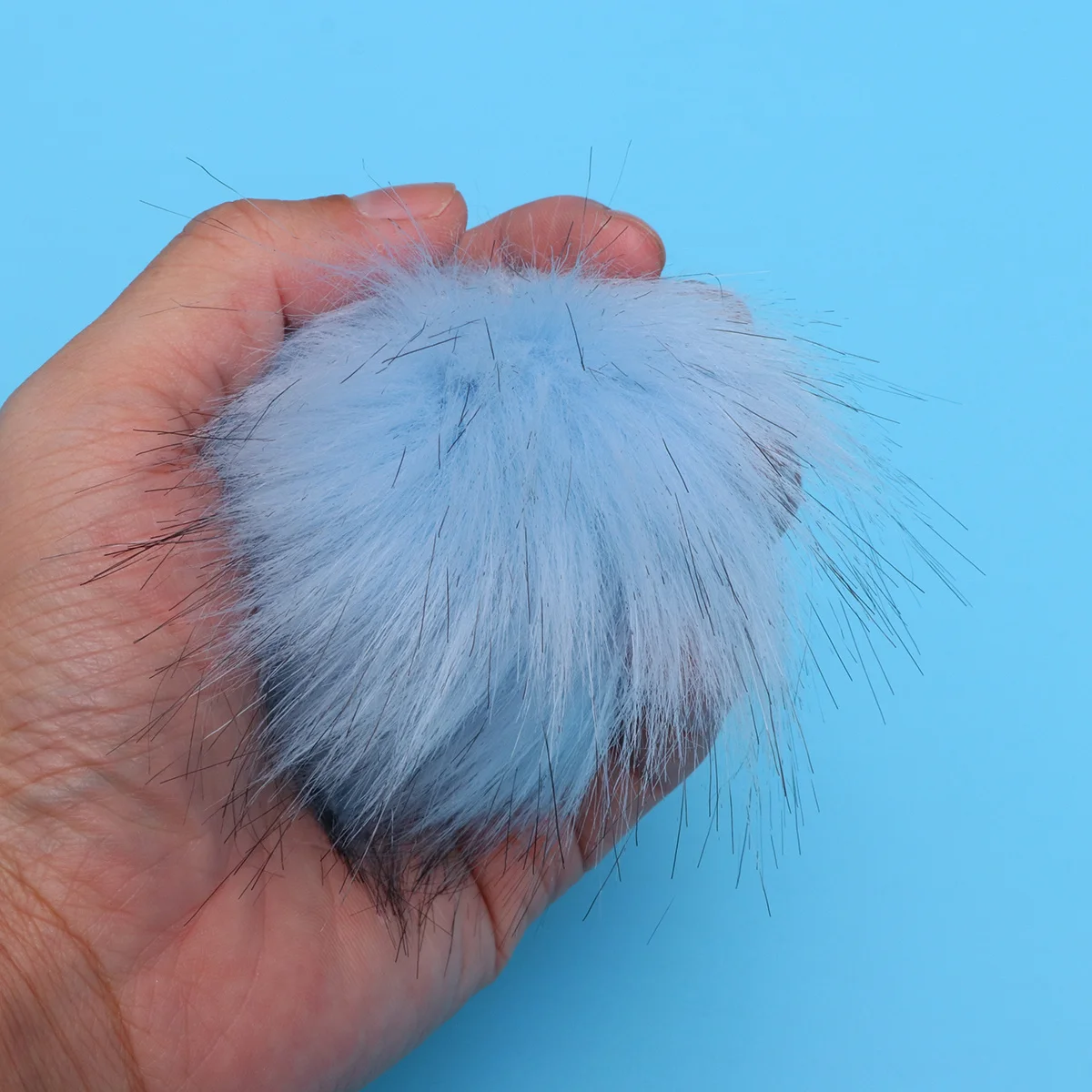 

30Pcs Simulated Pom Hairballs Fake Poms 10cm Keychain Pendant Decorations for Bags Crafts Hairballs Decorations