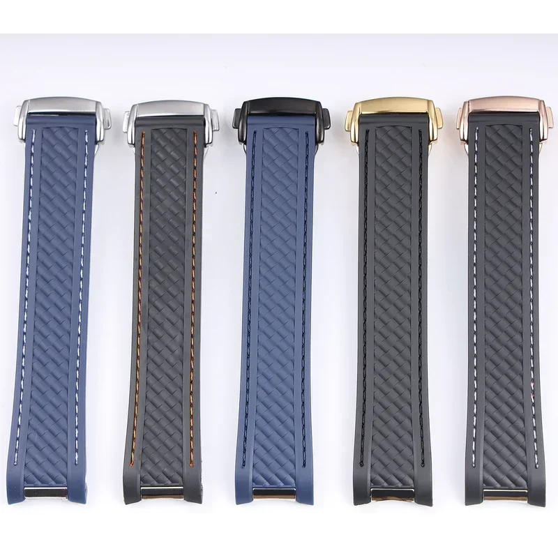 20mm rubber silicone watch strap fit for Omega M10 300 at150 Aqua Terra Ultra Light 8900 steel buckle watchband bracelets