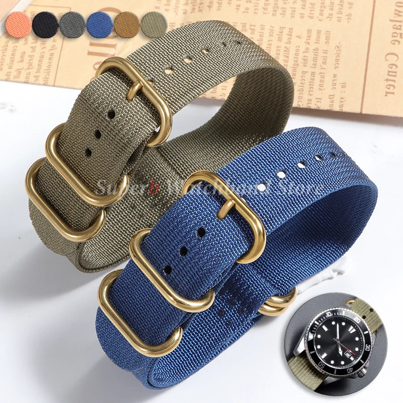 Нейлоновый ремешок для часов высокой плотности, мужские и женские ремни, тканые холщовые браслеты, спортивные браслеты, устойчивый прочный ремень, золотая пряжка