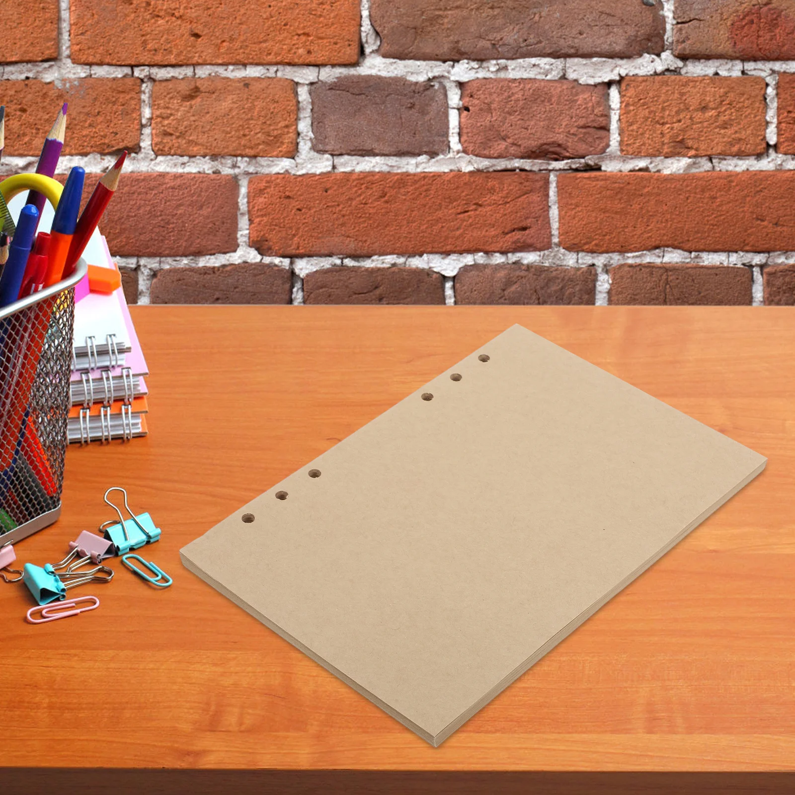 عبوات ورق أوراق فضفاضة لمخطط A5 6 فتحات الموثق إدراج أوراق مجلة فارغة دوامة دفتر الحشو مخطط الميزانية #6