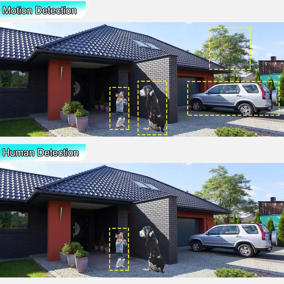 RU.3G 4G SIM Card 4K 8MP SONY415 Wireless Security Wifi Bullet Kамера Two Way Audio AI Smart Human Alarm IR/Color Night Vision