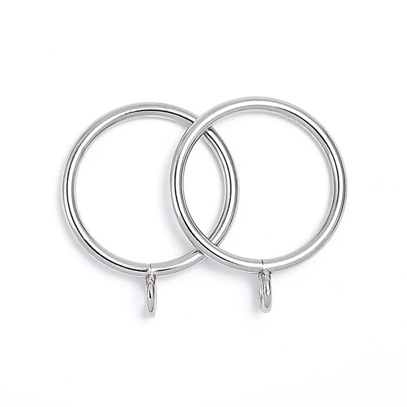 41 pcs 45mm Eyelet Curtain Hangers, Rust Resistant Finish, suitable for Home Fabric Hanging, Easy Install Simple Hang, Silver