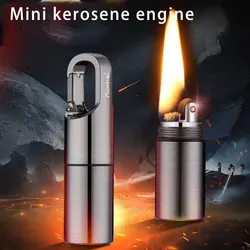 New multi-functional mini portable pocket kerosene lighter metal keychain lighter