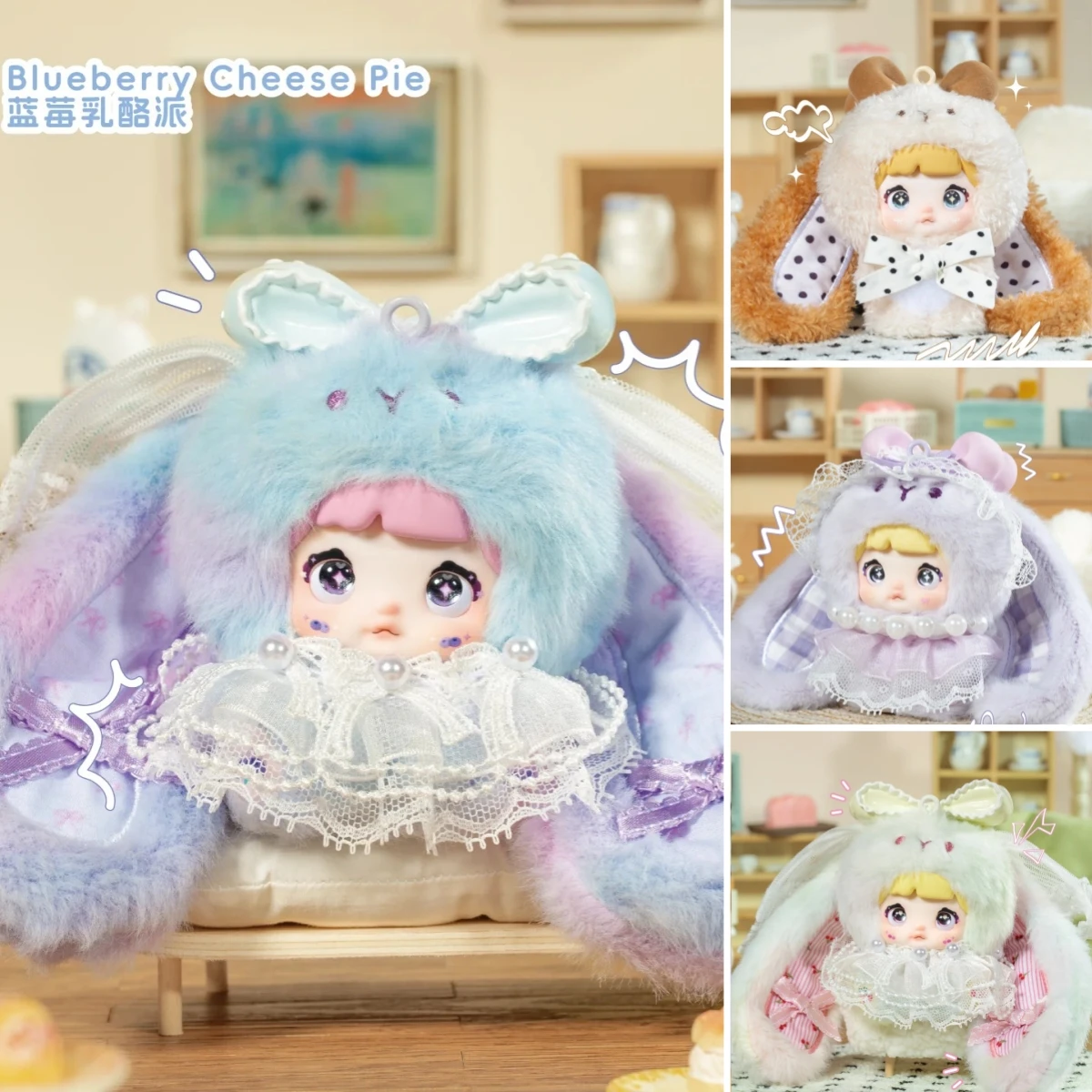 Echte Nommi V8 Baby-Sweetheart Bunny Serie Vinyl Gesicht Blind Box Anime Figuren Anhänger Nette Puppe Sammeln Modell geschenk Spielzeug