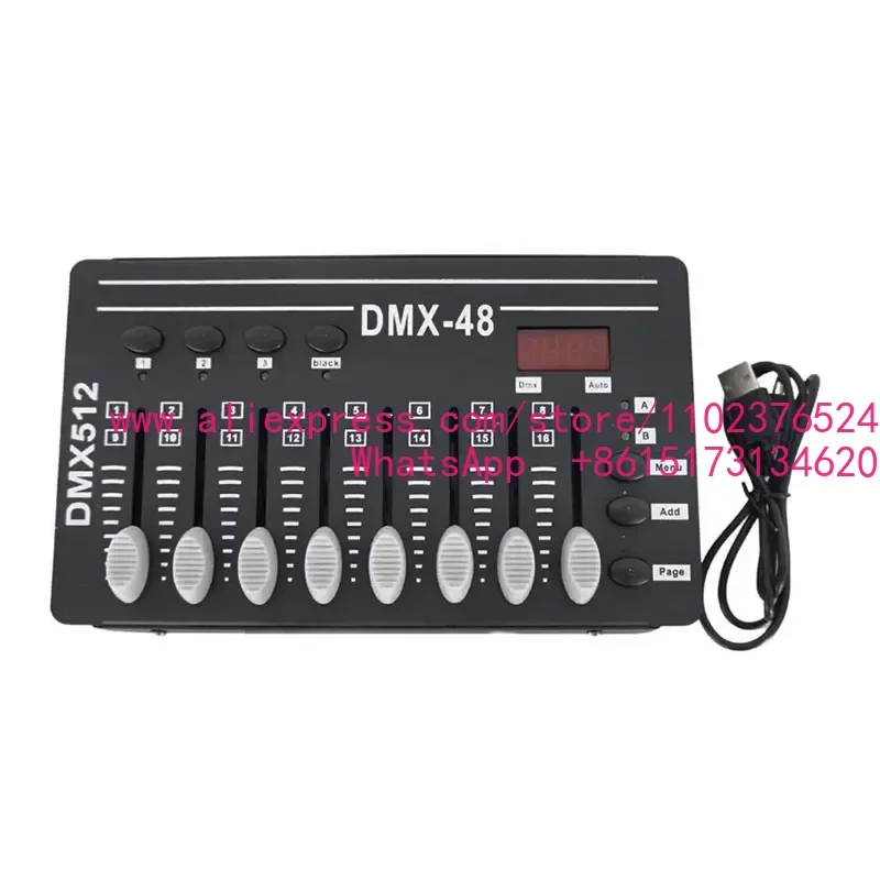 DMX-48 Portable Digital Console Controller Stage Lighting Effect Controller