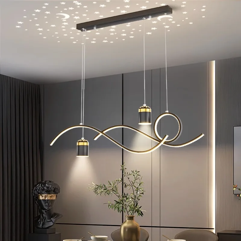 Imagem -02 - Modern Decor Chandelier For Dining Room Pendant Lamp Iluminação Interior Lâmpada do Teto Pendurado Light Fixture Lamps For Living