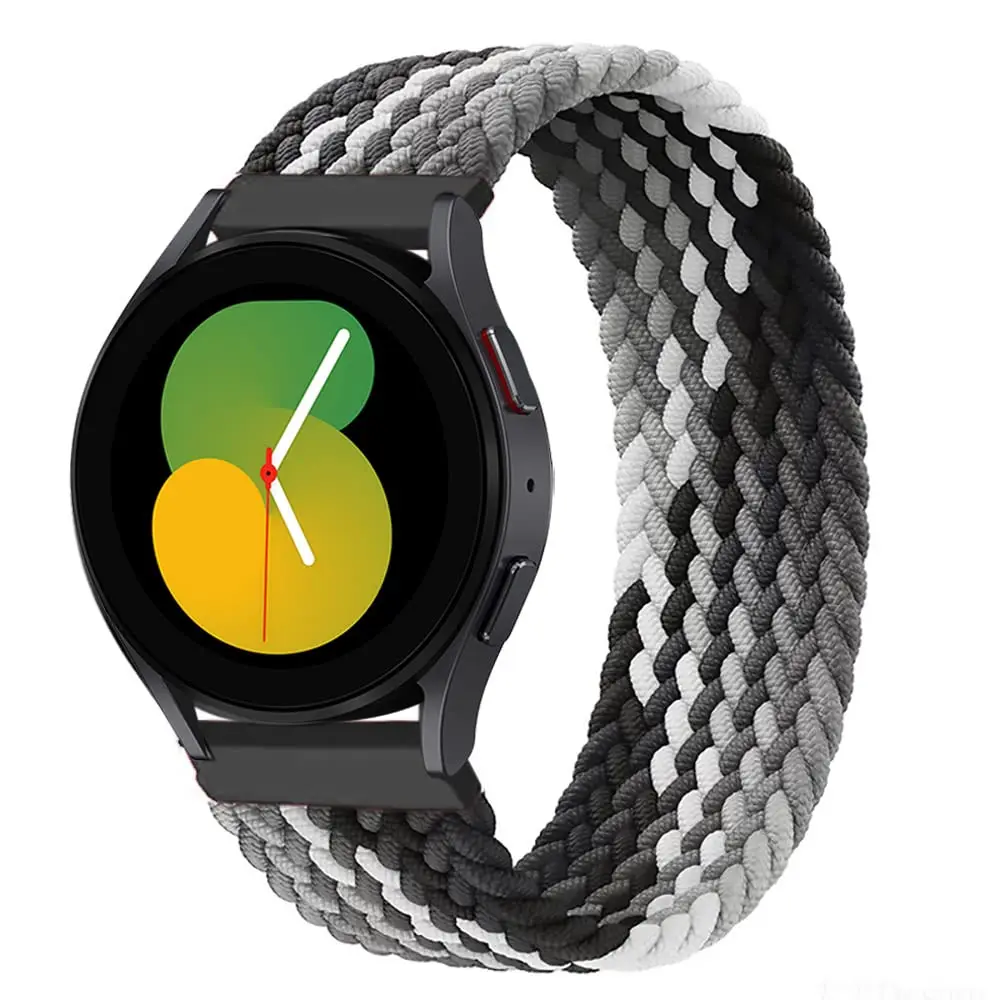 Geflochtenes Solo-Loop-Band für Samsung Galaxy Watch 5/6/4 44mm 40mm/4 classic 42 46mm Armband 22 20mm Correa Galaxy 5 45mm Armband