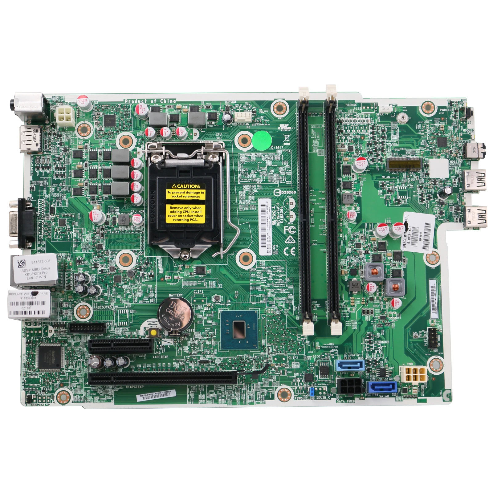 Imagem -05 - Usado para hp Prodesk 400 g4 Sff Motherboard 911985601 Lga1151 ° ° Ddr4 100 Testado 911985001 900787-001