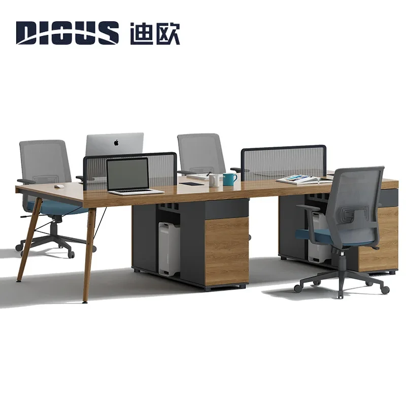 Office Desk  Modern Simple Four-person Staff Booth Computer Table Commercial  Furniture