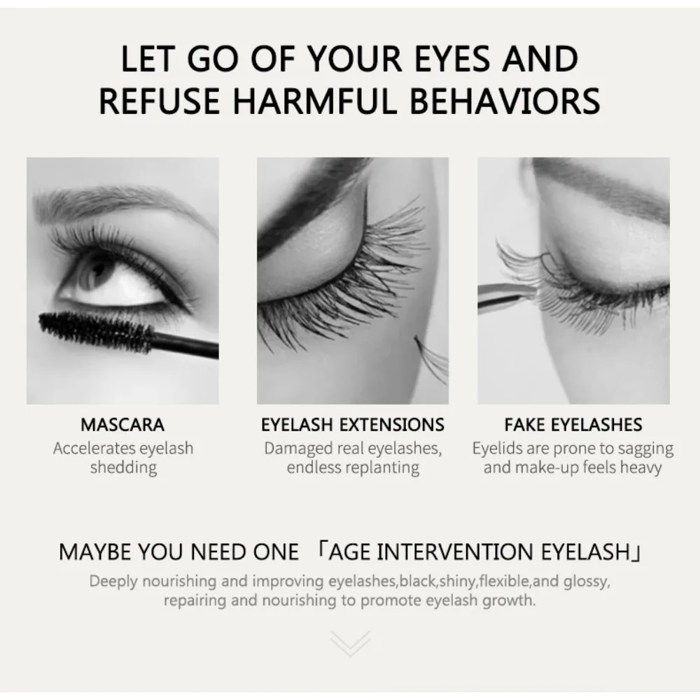 Transparentes Wimperngel, Wimpernverstärker, Augenbrauenverstärker, längere, vollere, dickere Wimpern, Behandlungsprodukte, Augenpflege, Make-up