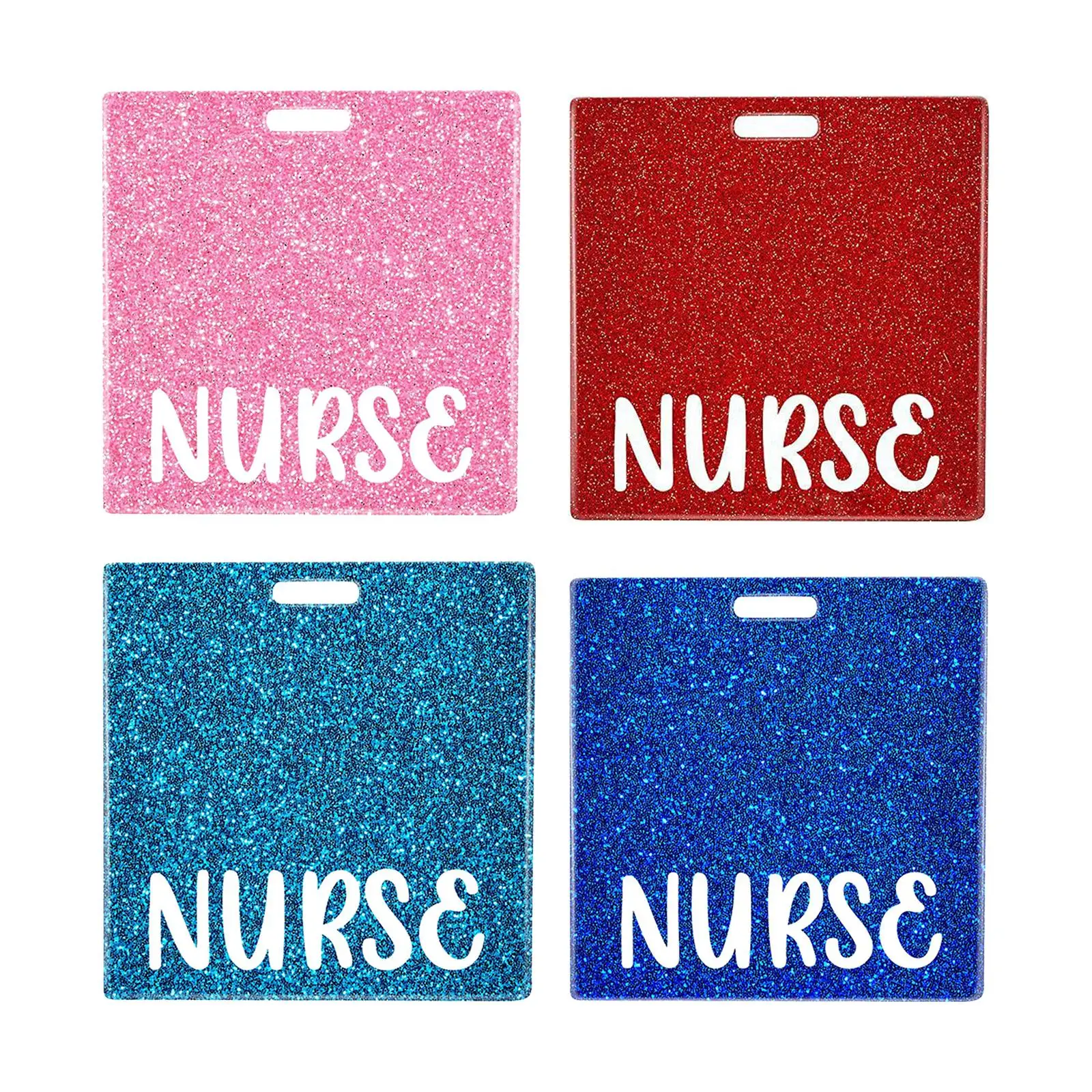 Nurse Badge Buddy Card Holder Durable Horizontal ID Name Identification Tag