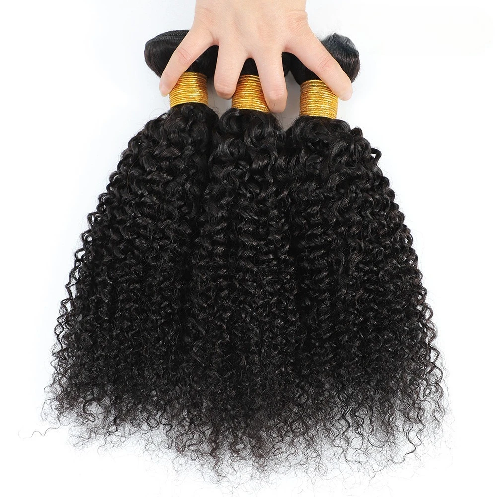 Jerry Curly Echthaarbündel für Frauen 30'' 12A 100% Unverarbeitetes Brasilianisches Jungfrauenhaar Remy Doppelschicht-Haarverlängerungen 100G/Bündel – Detail 5