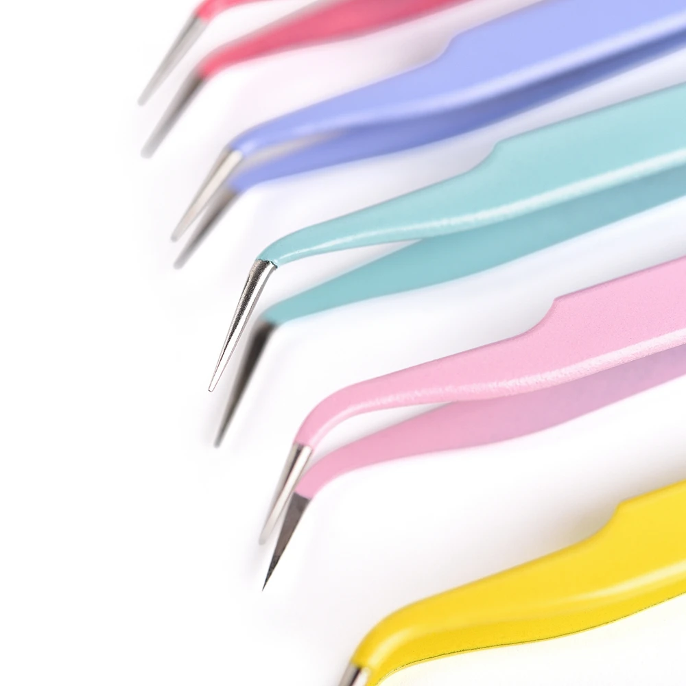 1PC Nail Art Strass Picker Lash Pinze Tronchesi Clip a punta 5 colori Pinzette per adesivo Decal Strass Strumenti per manicure