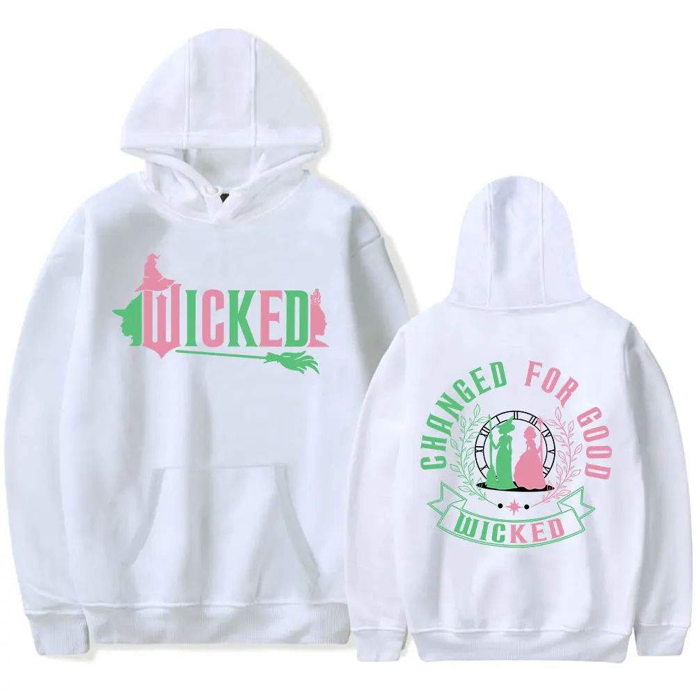 Wicked Changed For Good Hoodies Merch Unisex Fashion Long Sleeve Hoodie Pullover Streetwear Sweatshirt Clothing Fashion Outwear