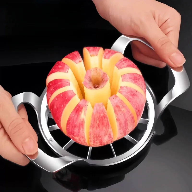 Stainless Steel Apple Slicer Cutter Fruit Corer Slicer Multi‑Blade Apple Cutter Divider for Apple Pear Kitchen Fruit Gadget
